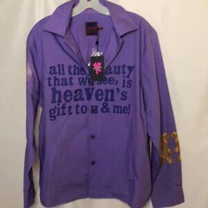 HEAVEN BY MARC JACOBS Men’s purple button down shirt. Size L.